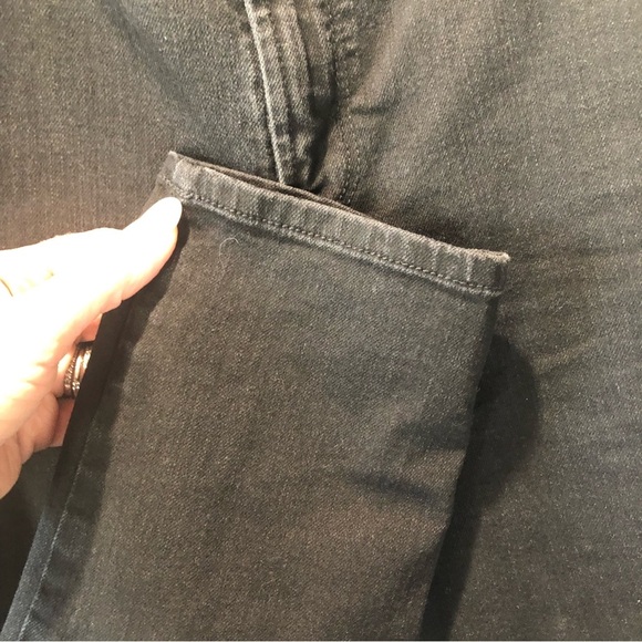 Old Navy super skinny mid rise black jeans semi crop size 10 - Picture 2 of 5